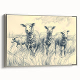 Sheep Illustration Art Print – Detailed Nature-Inspired Wall Decor