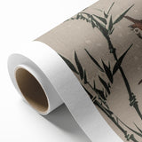 Vintage Animal Art - Birds in Flight with Bamboo - Retro Animal Prints