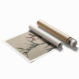 Vintage Animal Art - Birds in Flight with Bamboo - Retro Animal Prints