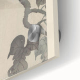 Vintage Animal Art - Perched Bird on Branch - Retro Animal Prints