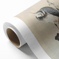 Vintage Animal Art - Perched Bird on Branch - Retro Animal Prints