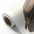 Vintage Animal Art - Retro White Dotted Eagle Illustration