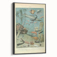 Vintage Animal Art: Deep-Sea Creatures & Ocean Life Illustration