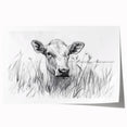 Cow Illustration Art Print – Nature-Inspired Farm Animal Wall Decor