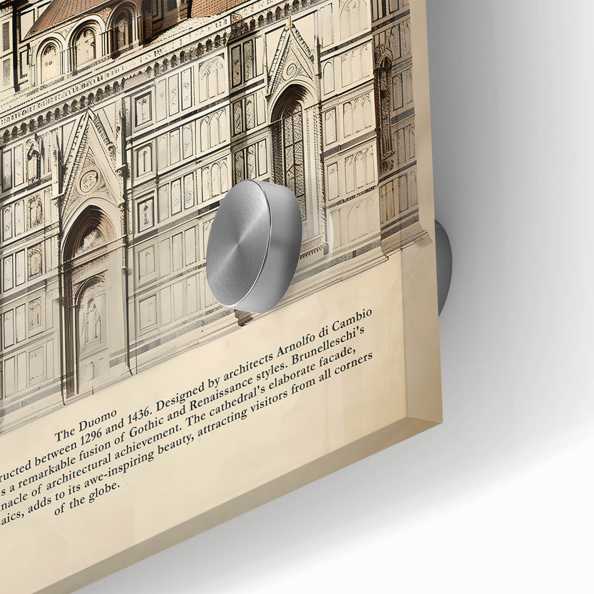 Vintage Architectural Wall Art – Duomo Florence Print