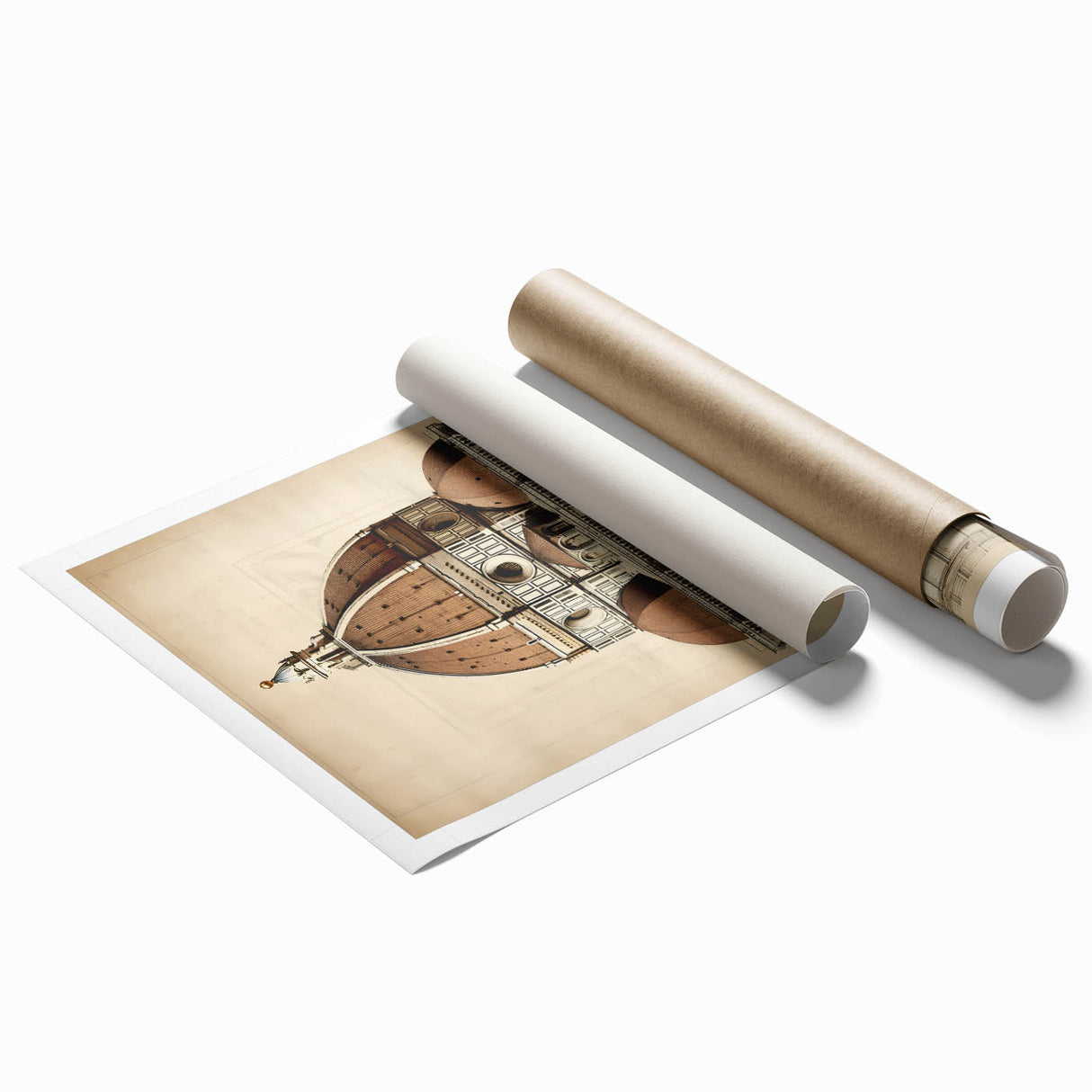 Vintage Architectural Wall Art – Duomo Florence Print