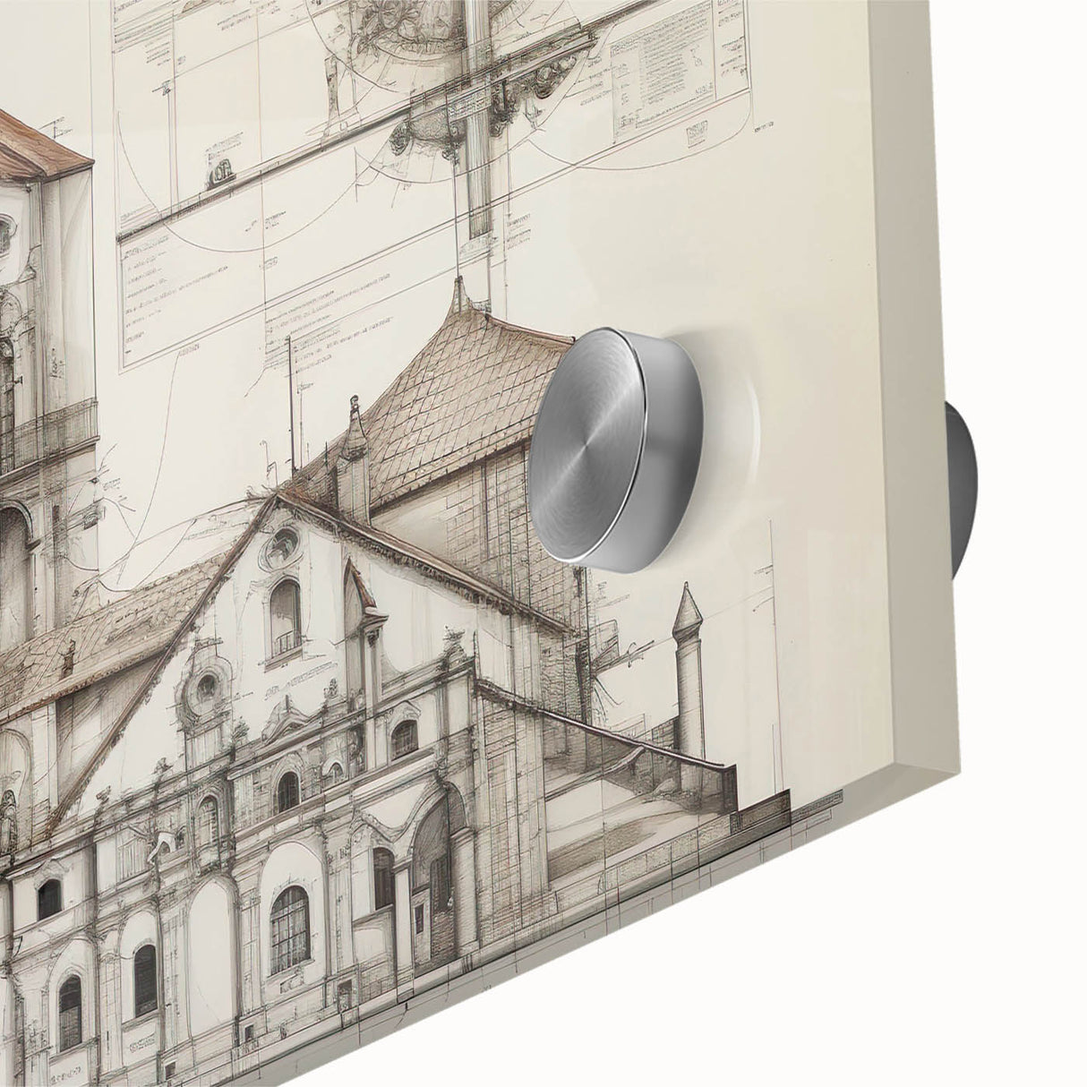 Vintage Church Architecture – Historic Building Illustration Print