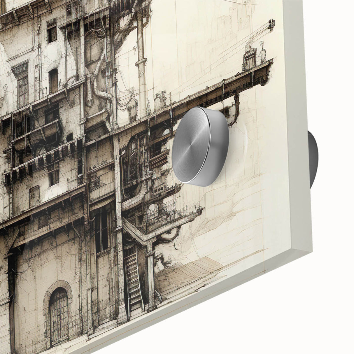 Vintage Architecture Print - Historic Building Illustration Wall Art