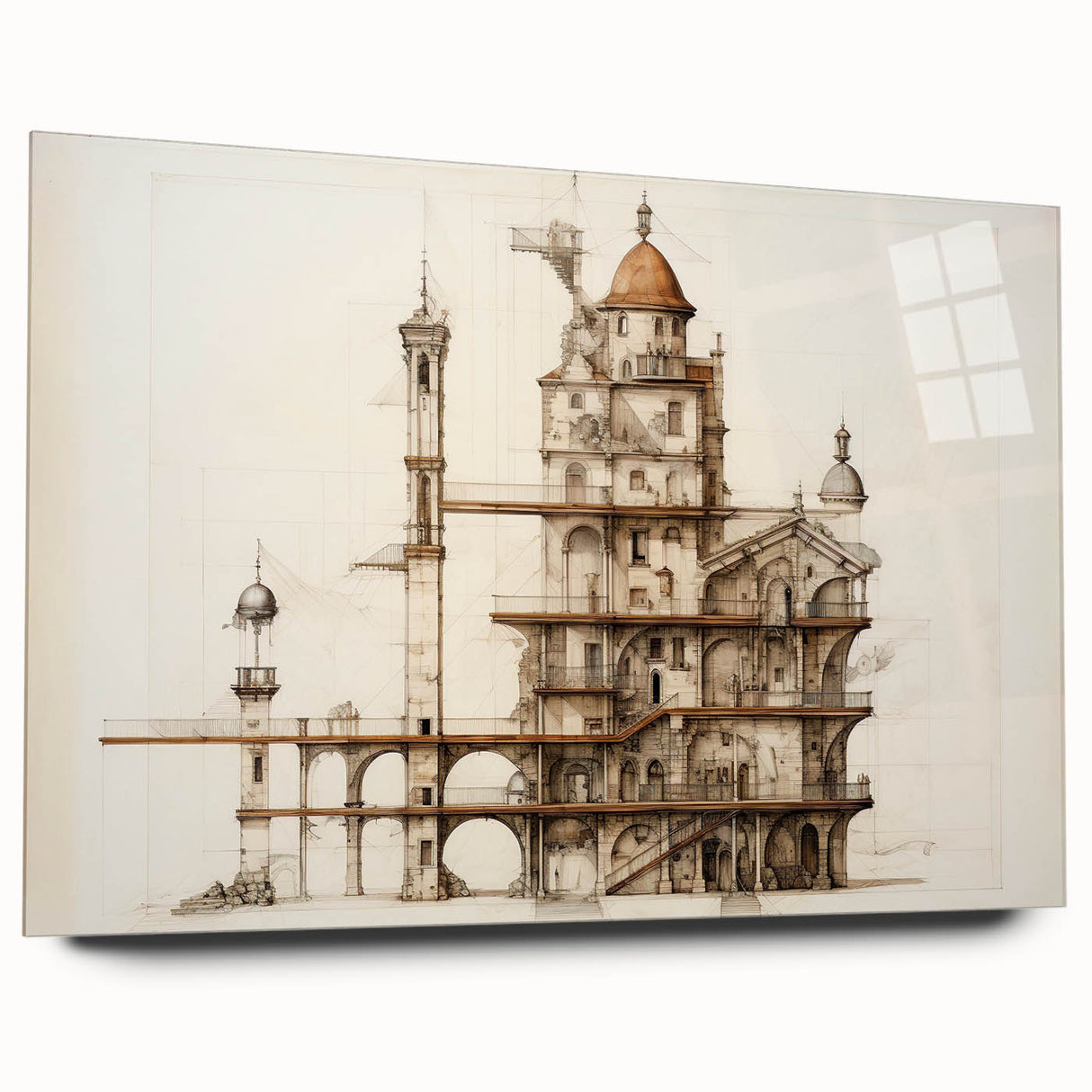 Architectural Wall Art - Vintage Architecture Prints - Historic Building Art