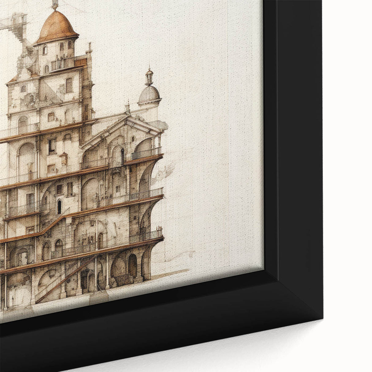 Architectural Wall Art - Vintage Architecture Prints - Historic Building Art