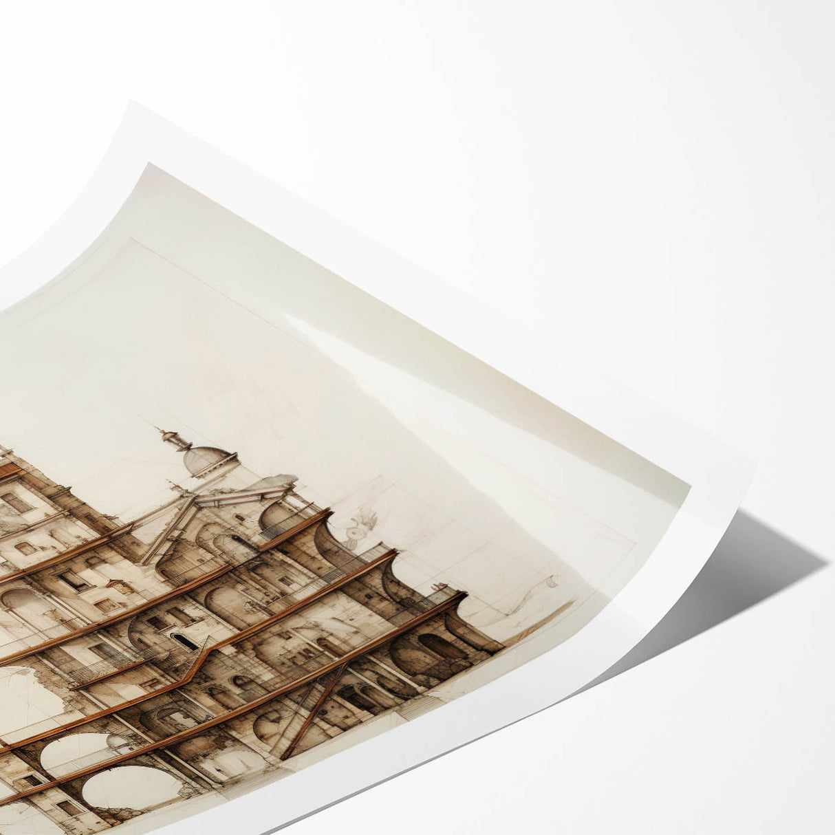 Architectural Wall Art - Vintage Architecture Prints - Historic Building Art