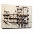 Architectural Wall Art - Historic Building Illustration