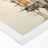 Architectural Wall Art - Vintage Mansion Illustration