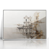 Architectural Wall Art - Historic Church Illustration