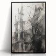 Architectural Wall Art - Gothic Tower Illustration