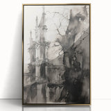 Architectural Wall Art - Gothic Tower Illustration