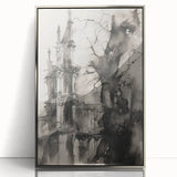 Architectural Wall Art - Gothic Tower Illustration