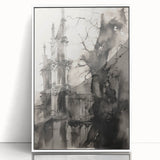 Architectural Wall Art - Gothic Tower Illustration