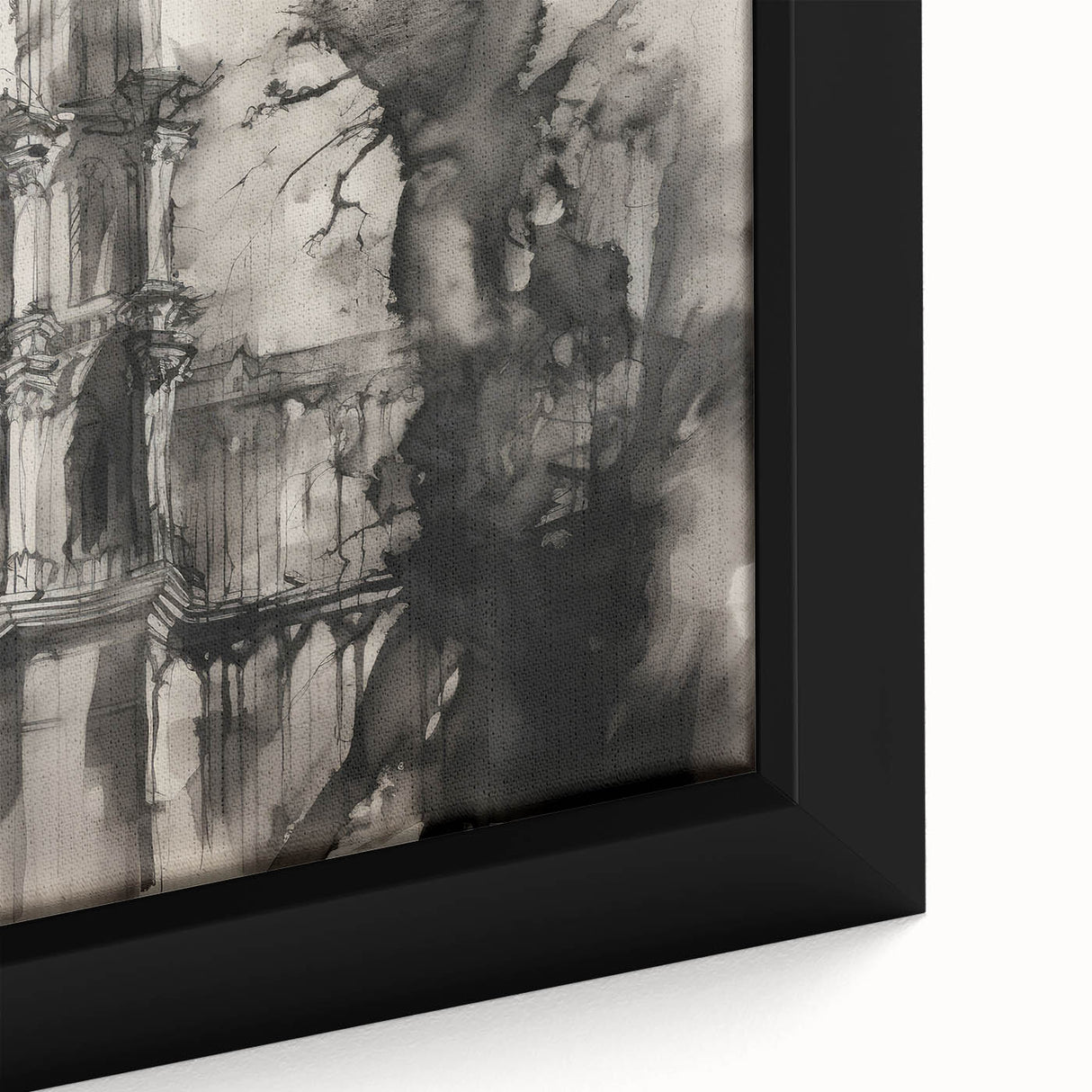 Architectural Wall Art - Gothic Tower Illustration