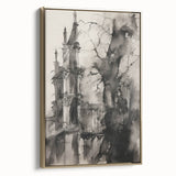 Architectural Wall Art - Gothic Tower Illustration