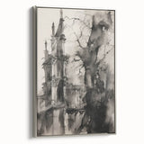 Architectural Wall Art - Gothic Tower Illustration