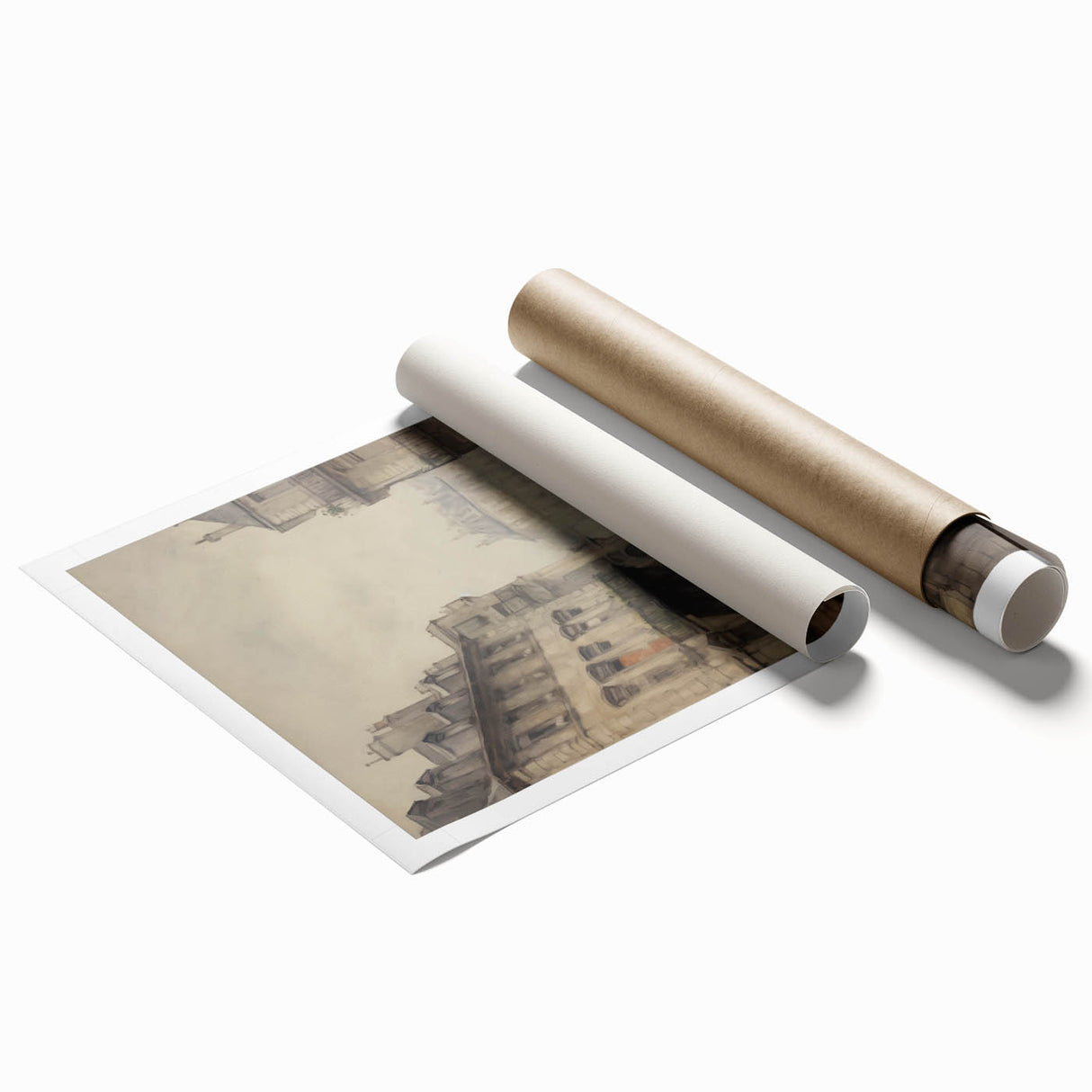 Historic Parisian Street Architecture Wall Art