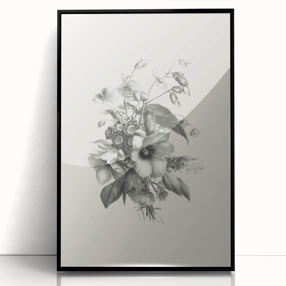 Vintage Botanical Art Print – Elegant Flower Illustration Art