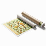 Vintage Botanical Art Prints: Detailed Vegetable Illustration Wall Art