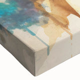 Close-up of a vibrant stretched canvas wall art featuring detailed illustrations of various bees and arachnids, showcasing intricate designs and colors to enhance modern decor. Perfect for nature lovers and art enthusiasts seeking unique insect-themed home decor.