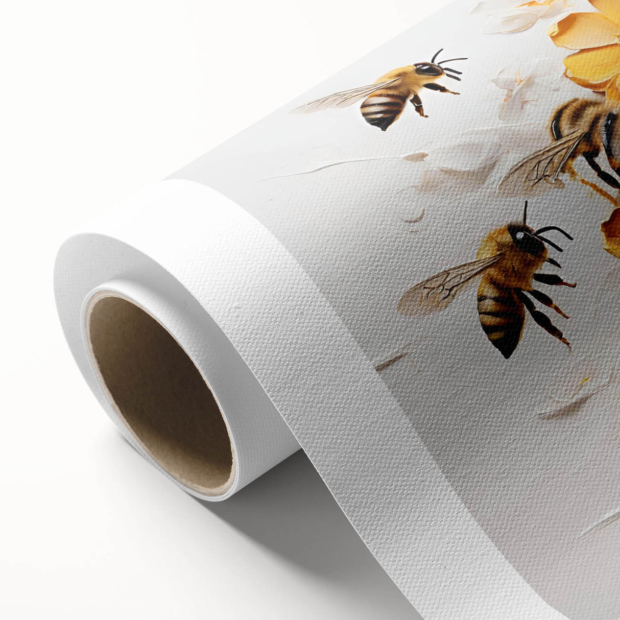 Vibrant rolled canvas wall art showcasing a detailed design of various insects and arachnids, perfect for nature enthusiasts and decor lovers, packaged securely for shipping.
