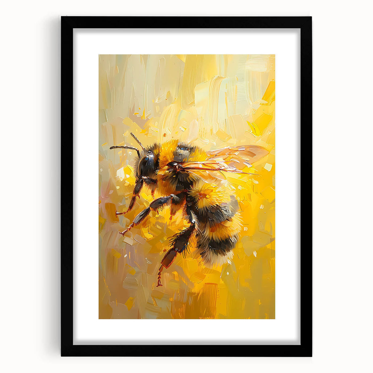 Framed wall art showcasing a detailed design of various insects and arachnids, set in a sleek black frame with a mat, perfect for nature enthusiasts and home decor.