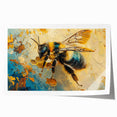 Vibrant wall art print showcasing a detailed illustration of bees and other arachnids, designed for insect lovers, featuring bright colors on high-quality paper, perfect for home decor.