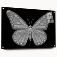 Acrylic wall art showcasing a vibrant butterfly design from the Insect and Arachnid collection, elegantly displayed with pins for mounting, set against a neutral background.