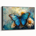 Framed wall art collection showcasing a vibrant butterfly design and intricate insect and arachnid motifs, set against a black background for a striking visual effect. Perfect for nature lovers and modern decor enthusiasts.