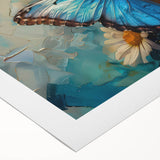 Colorful rolled canvas wall art featuring a butterfly design, showcasing intricate insect and arachnid illustrations, perfect for adding a vibrant touch to home decor.