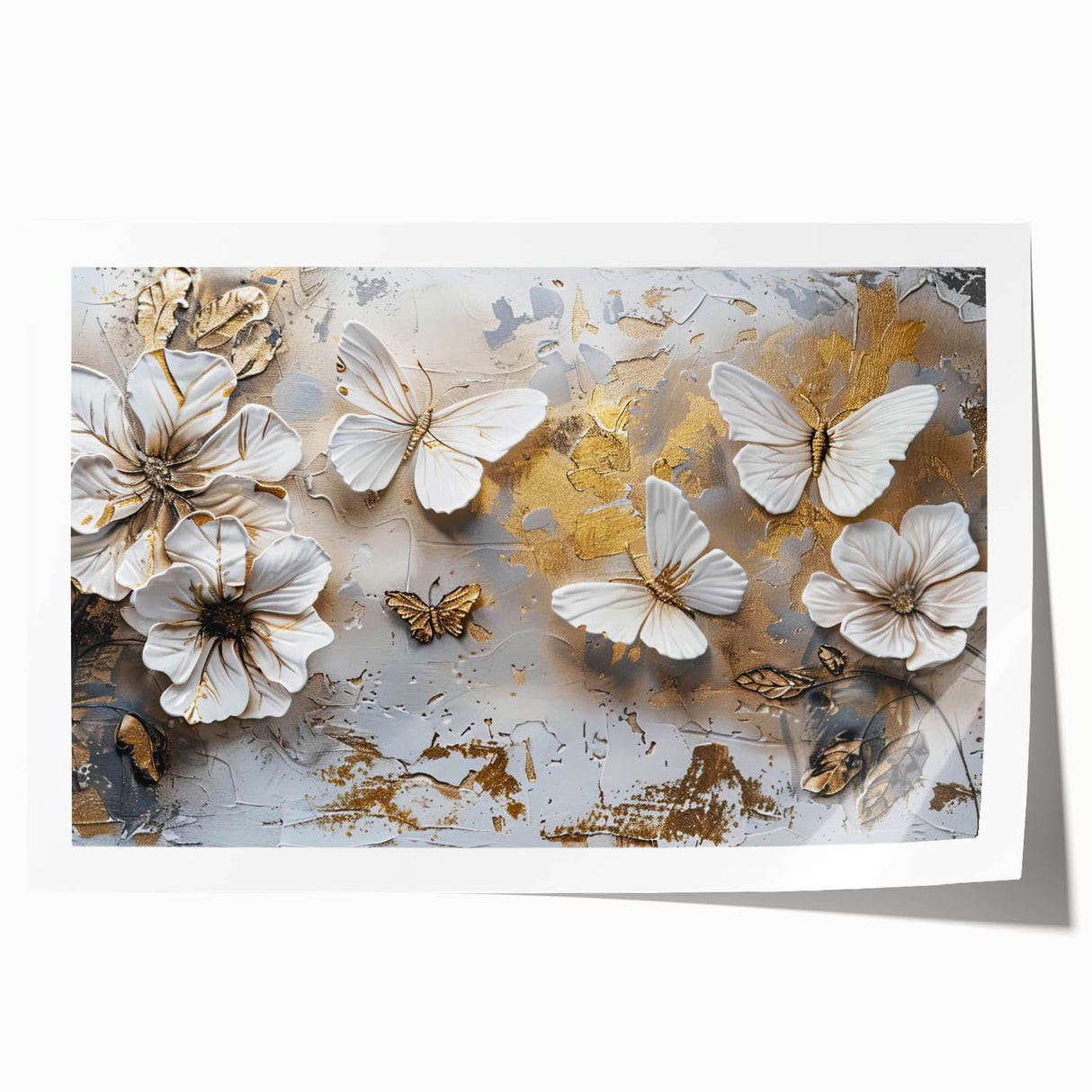 Vibrant butterfly wall art print showcasing intricate insect and arachnid designs, perfect for nature-themed decor. Features rich colors and detailed illustrations.