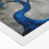 Vibrant rolled canvas wall art featuring a detailed butterfly and insect design, showcasing intricate colors and patterns, ideal for nature-themed decor.