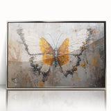 Framed acrylic wall art featuring an intricate butterfly design from the Insect and Arachnid collection, showcasing vibrant colors and detailed patterns, perfect for home decor.