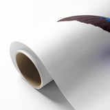 Colorful rolled canvas art showcasing an intricate butterfly design, featuring vivid hues and elegant detailing, perfect for home decor or gifting.