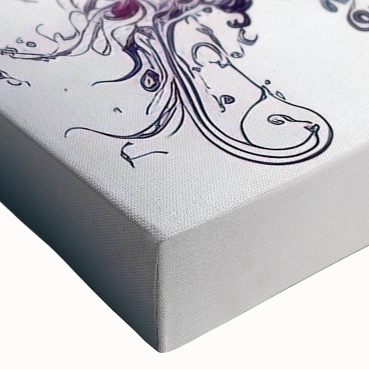 Close-up of a vibrant butterfly design on stretched canvas, showcasing intricate details and vivid colors, perfect for nature-inspired wall decor in any setting.