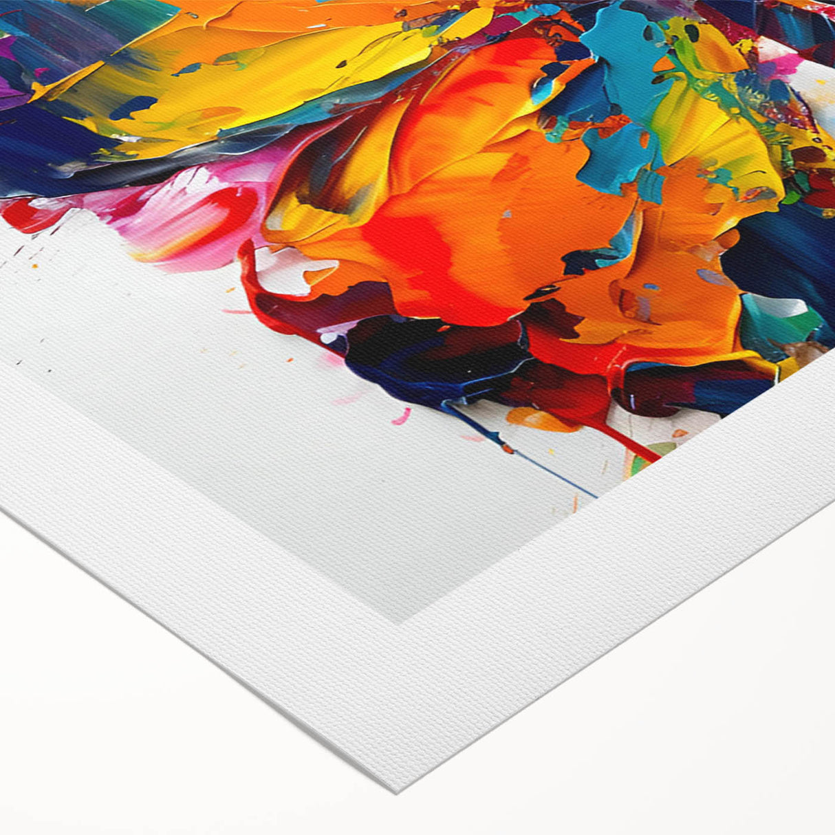 Rolled canvas showcasing a vibrant butterfly design, featuring intricate details and vivid colors, ideal for enhancing modern home decor or as a unique gift.