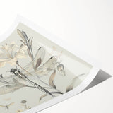 Stunning dragonfly wall art print showcasing intricate insect and arachnid designs, featuring vibrant colors and fine details, rolled for easy display and shipping.
