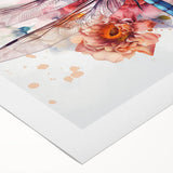 Vibrant dragonfly design wall art on rolled canvas, showcasing intricate details in blues and greens, perfect for adding a nature-inspired touch to home decor.