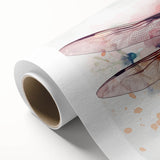 Vibrant dragonfly design on rolled canvas wall art, showcasing intricate details and vivid colors, ideal for nature enthusiasts and home decor.