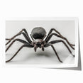 Stylish wall art print showcasing a detailed insect and arachnid spider design, expertly rendered in vibrant colors, perfect for nature enthusiasts and home decor.