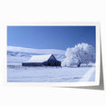 Rustic landscape barn scene wall art rolled print showcasing vibrant colors and intricate details, perfect for home decor and enhancing interior aesthetics.