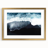 Framed wall art collection showcasing serene beach landscapes with a gold mat finish, ideal for elevating home decor in coastal-themed interiors.