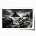 Vibrant beach landscape wall art print showcasing a serene sunset over gentle waves and sandy shores, perfect for enhancing home decor or beach-themed spaces.