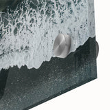 Vibrant close-up of an acrylic wall art piece showcasing a serene beach landscape with turquoise waters and golden sands, perfect for coastal decor enthusiasts.