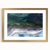 Elegant wall art collection showcasing a serene beach landscape in a gold frame with a mat, perfect for enhancing home decor and creating a tranquil atmosphere. Ideal for beach lovers and interior design enthusiasts.